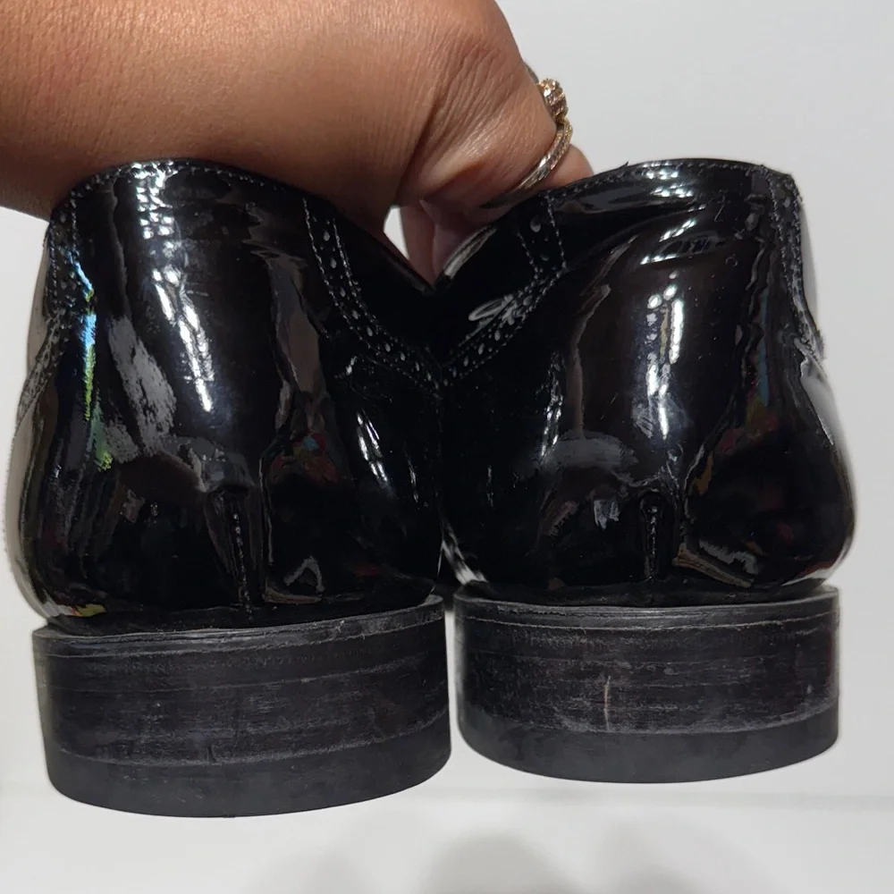 Stacy Baldwin Patent Leather Loafers